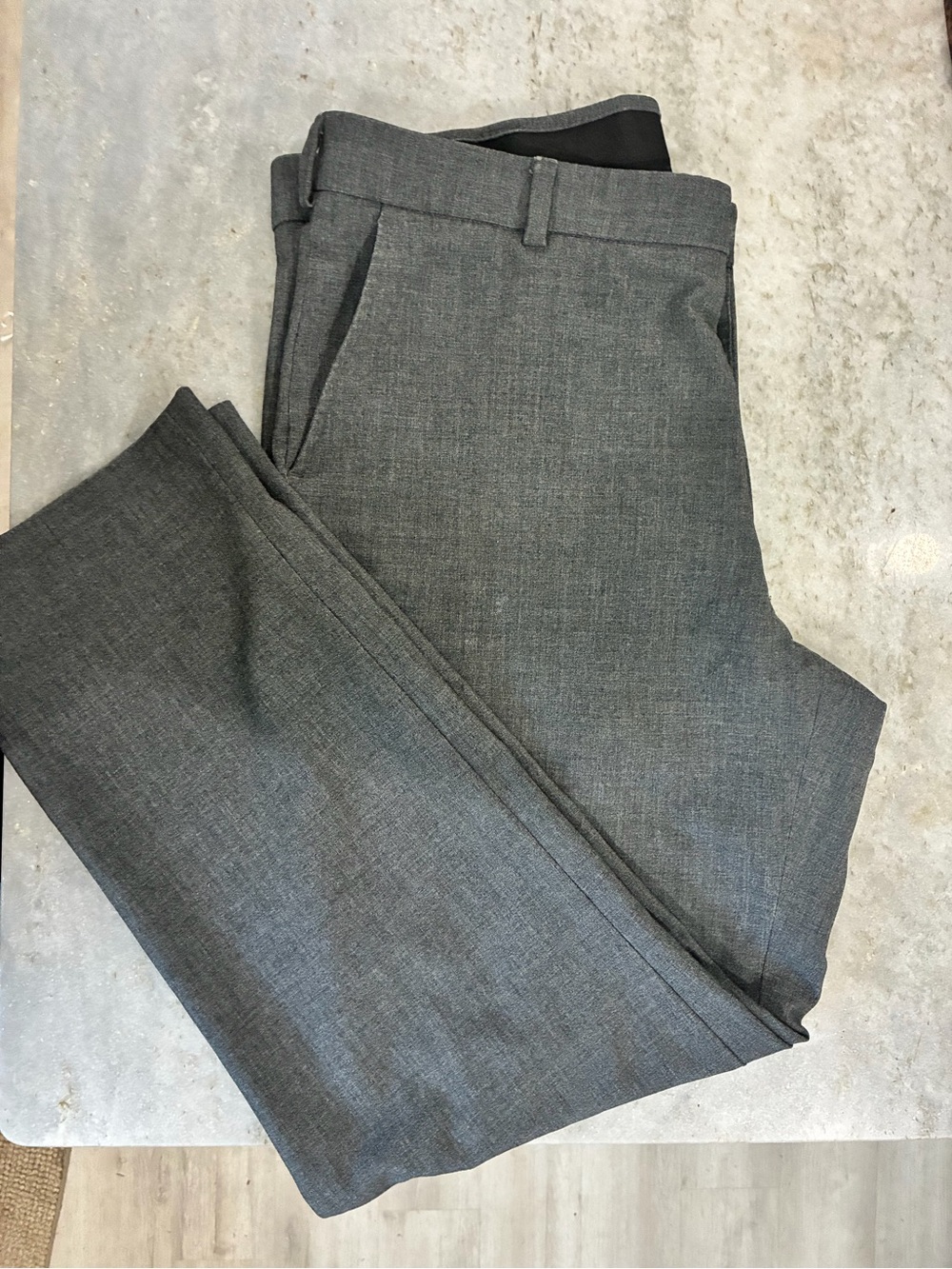 George Men's Charcoal Gray Flat Front Dress Shorts